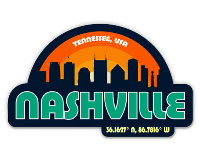 Nashville Tennessee Skyline Sticker