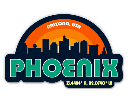 Phoenix Arizona Skyline Sticker