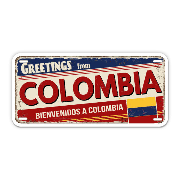 Greetings from Colombia Sticker