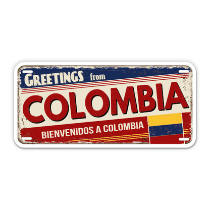 Greetings from Colombia Sticker