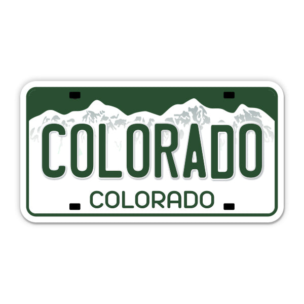 Colorado License Plate Style Sticker