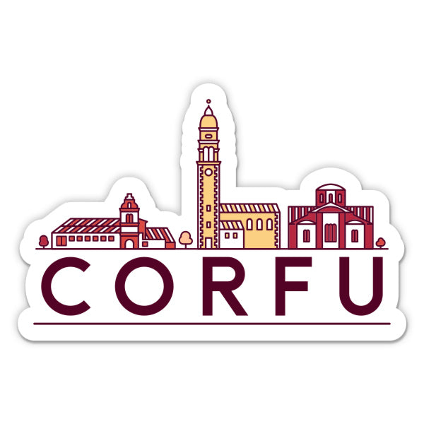 Corfu Greece Sticker