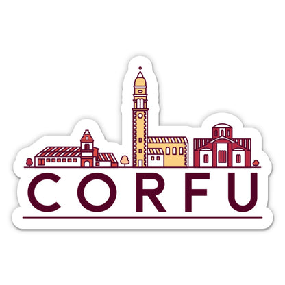 Corfu Greece Sticker