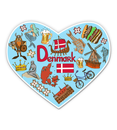 Denmark Travel Sticker