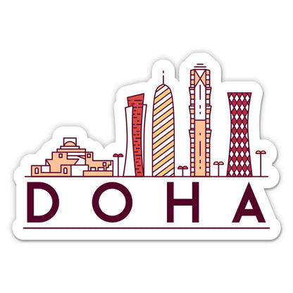 Doha Qatar Sticker