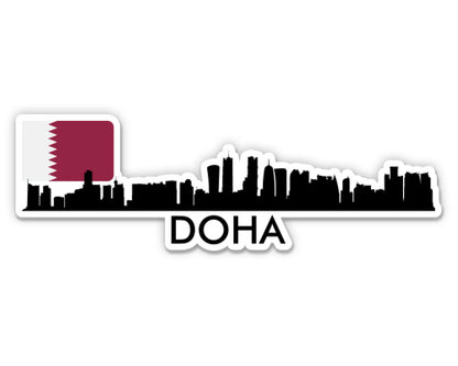 Doha Qatar Skyline  Sticker