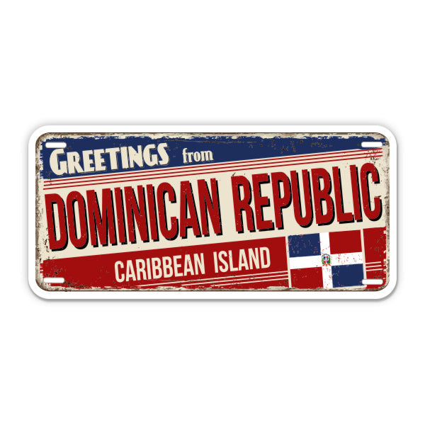 Greetings from Dominican Republic Sticker