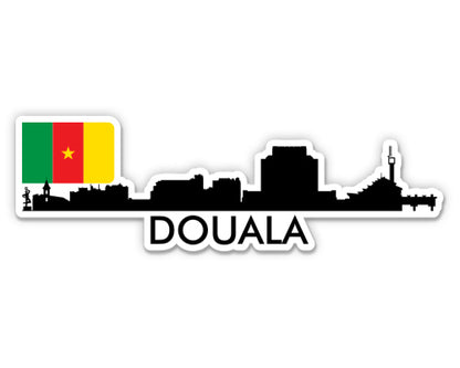 Douala Cameroon Skyline  Sticker