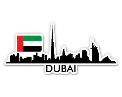 Dubai UAE United Arab Emirates Skyline  Sticker