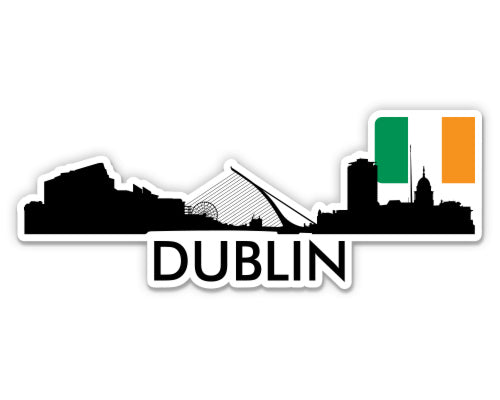 Dublin Ireland City Skyline Sticker
