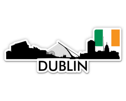 Dublin Ireland City Skyline Sticker