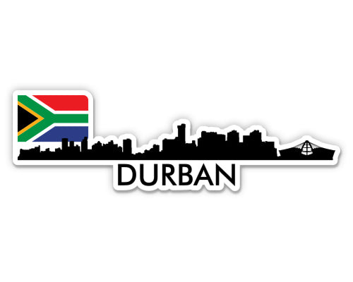 Durban South Africa Skyline  Sticker