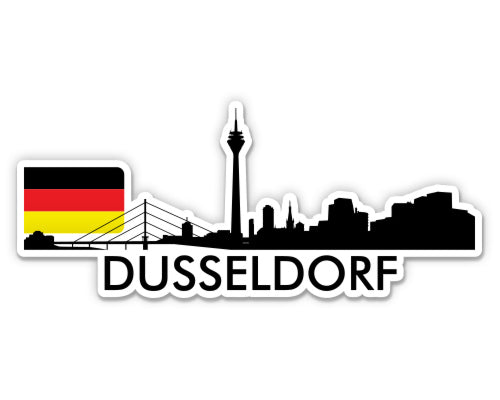 Dusseldorf Germany City Skyline Sticker