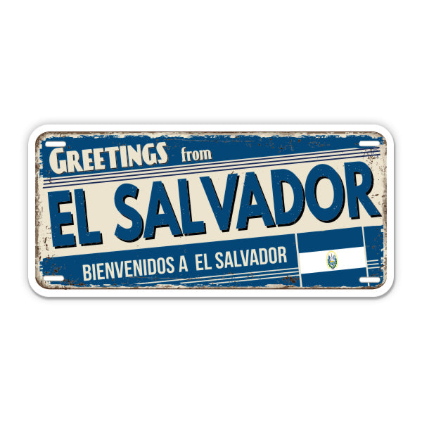 Greetings from El Salvador Sticker