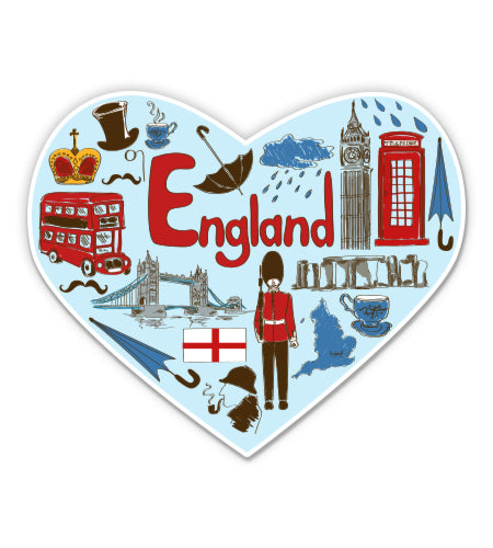 England Travel Sticker