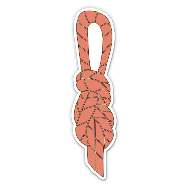 Figure 8 Knot Rock Climbing Sticker