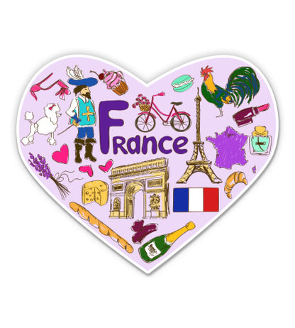 France Travel Sticker
