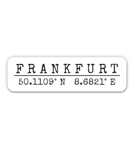 Frankfurt Germany Sticker