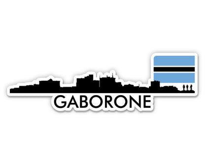 Gaborone Botswana Skyline  Sticker