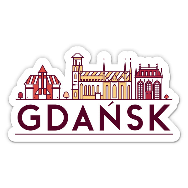 Gdansk Poland Sticker