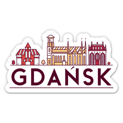 Gdansk Poland Sticker