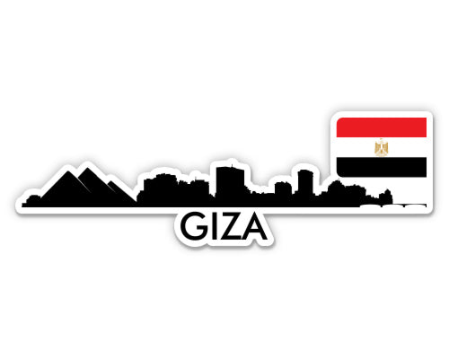Giza Egypt Skyline  Sticker