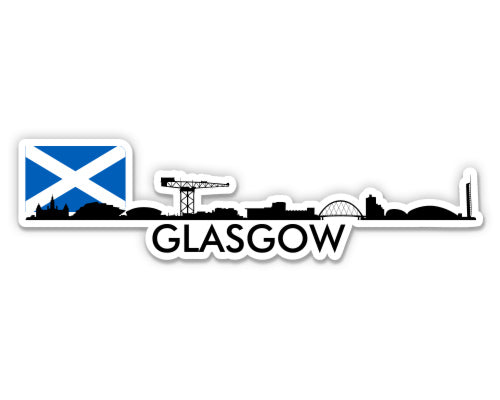 Glasgow Scotland Skyline  Sticker