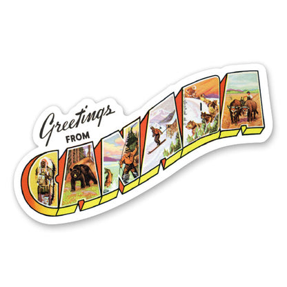 Greetings from Canada Sticker