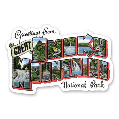Greetings from Great Smoky Mountains National Park Sticker