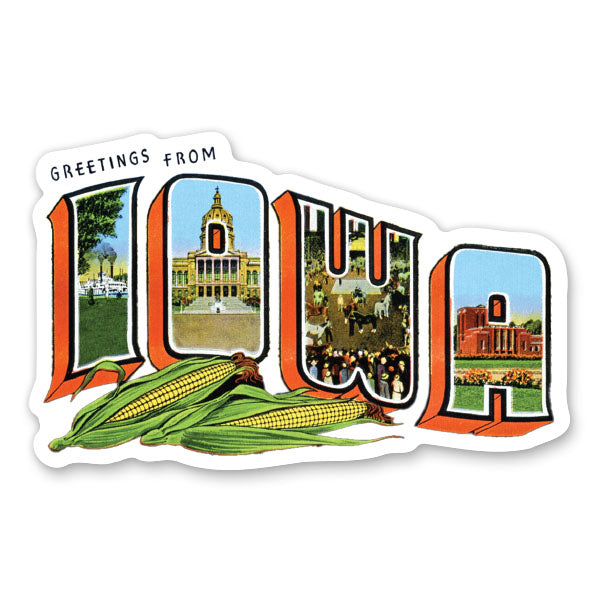 Greetings from Iowa Sticker