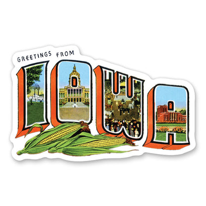 Greetings from Iowa Sticker