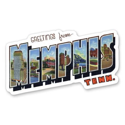 Greetings from Memphis Tennessee Sticker