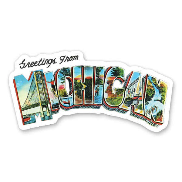 Greetings from Michigan Sticker