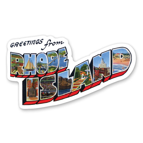 Greetings from Rhode Island Sticker