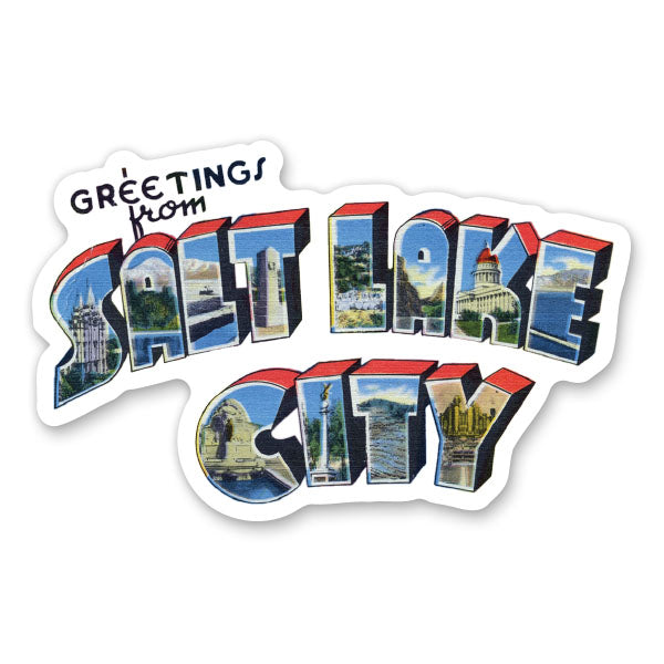 Greetings from Salt Lake City Utah Sticker