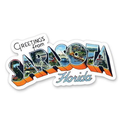 Greetings from Sarasota Florida Sticker