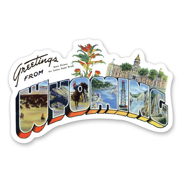 Greetings from Wyoming Sticker