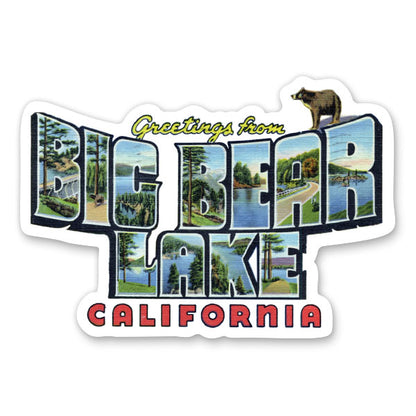Greetings from Big Bear Lake California Sticker