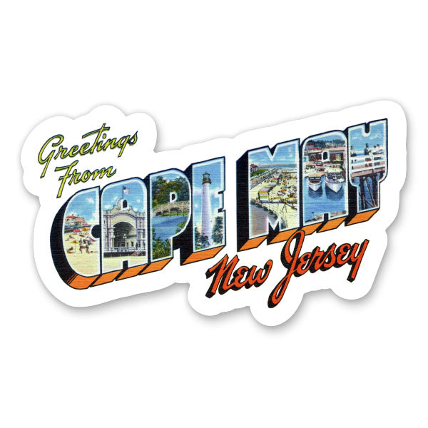 Greetings from Cape May New Jersey Sticker