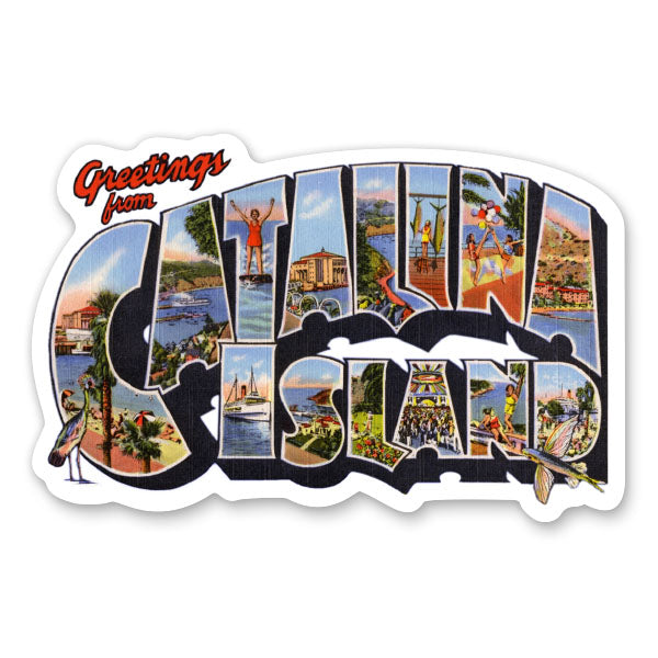 Greetings from Catalina Island California Sticker