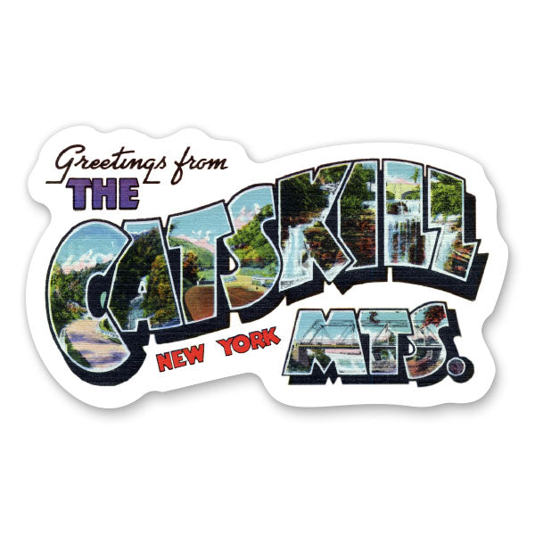 Greetings from Catskill Mountains New York Sticker