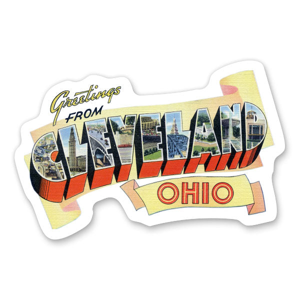 Greetings from Cleveland Ohio Sticker