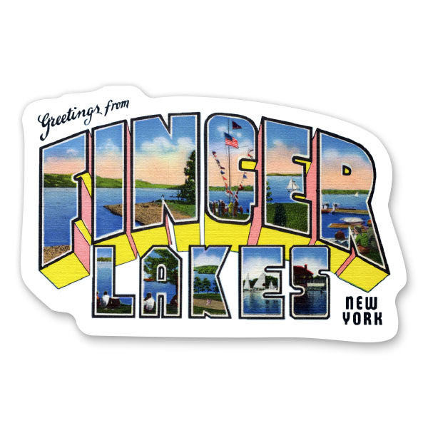 Greetings from Finger Lakes New York Sticker