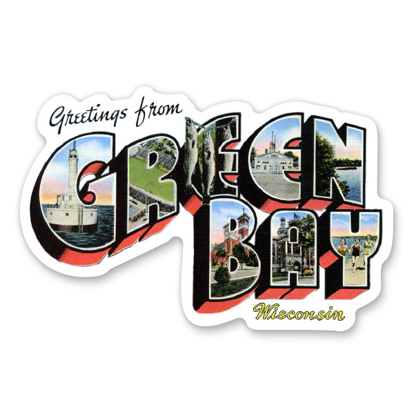 Greetings from Green Bay Wisonsin Sticker