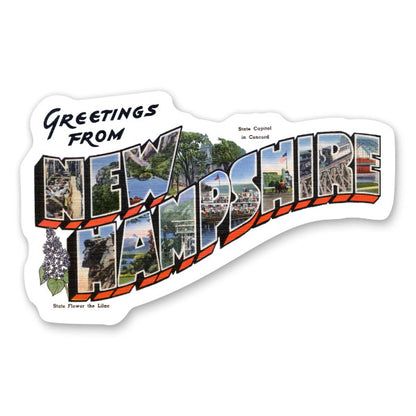 Greetings from New Hampshire Sticker