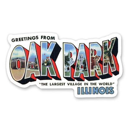 Greetings from Oak Park Illinois Sticker