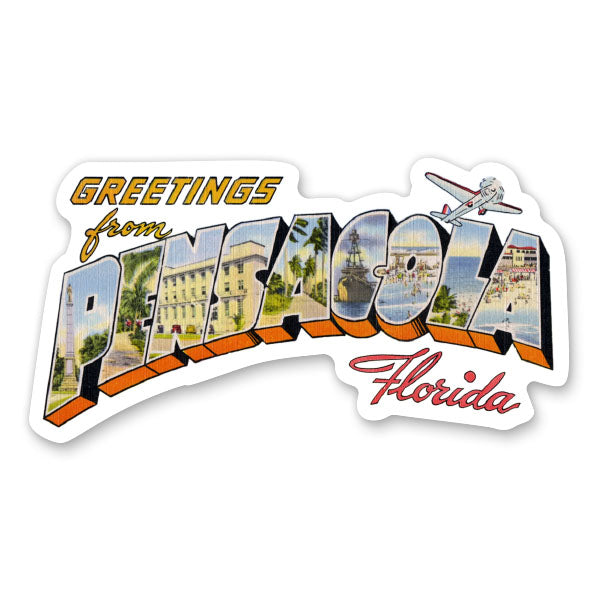 Greetings from Pensacola Florida Sticker