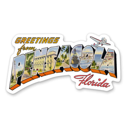 Greetings from Pensacola Florida Sticker