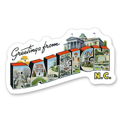 Greetings from Raleigh North Carolina Sticker