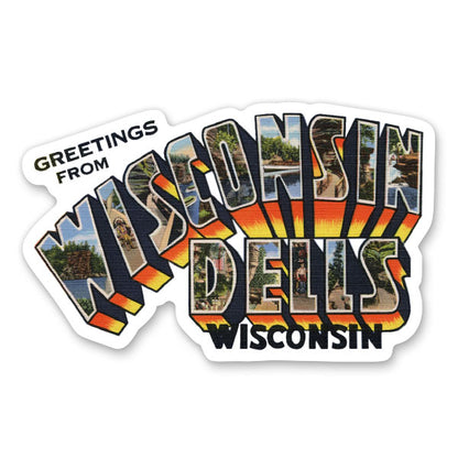 Greetings from Wisconsin Dells Wisconsin Sticker